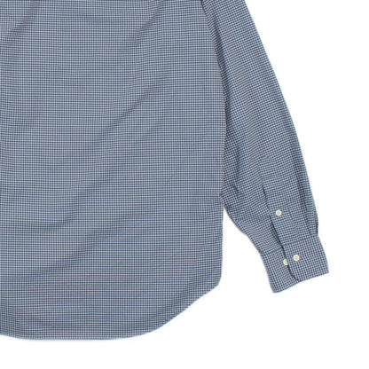 Mens Check Shirt Button Down Long Sleeve Performance
