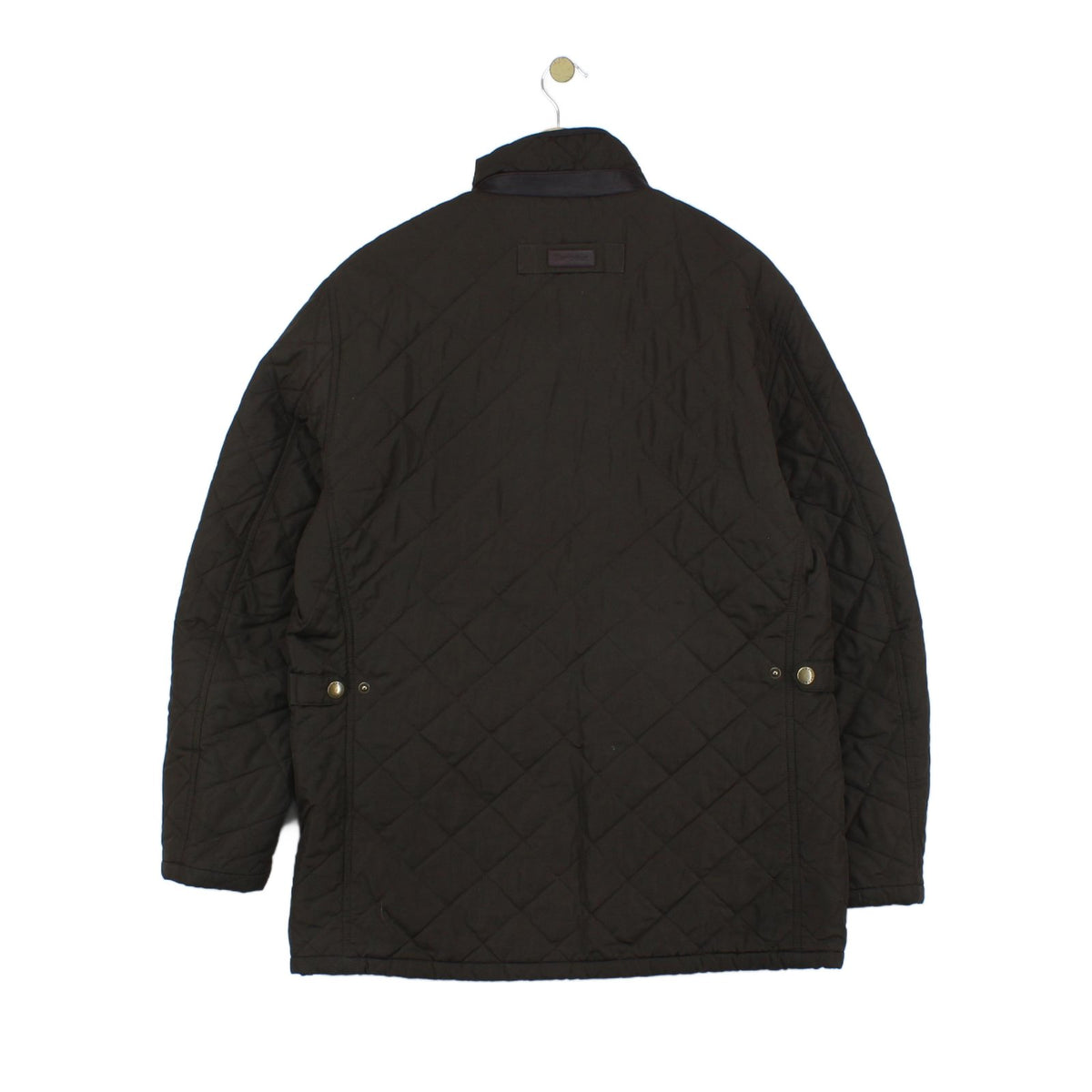 Mens Quilted Jacket Full Zip Corduroy Collar