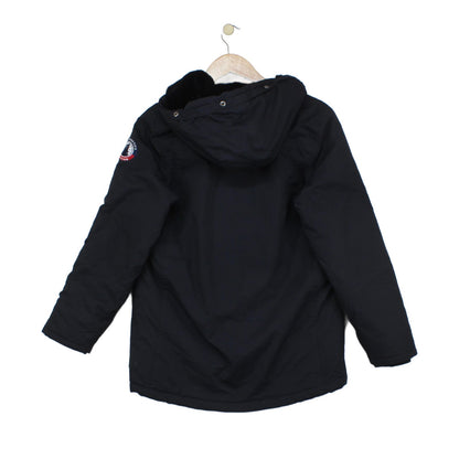 Boys Quilted Jacket Insulated Hooded Full Zip