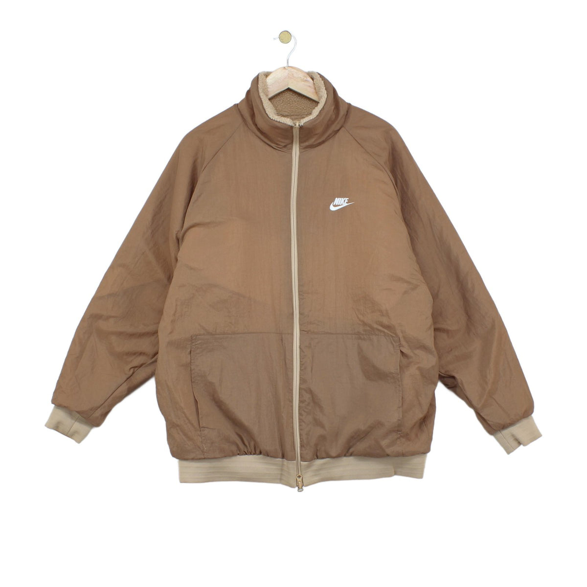 Mens Boa Sherpa Fleece Jacket Reversible