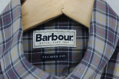 Mens Check Shirt Tailored Button Down