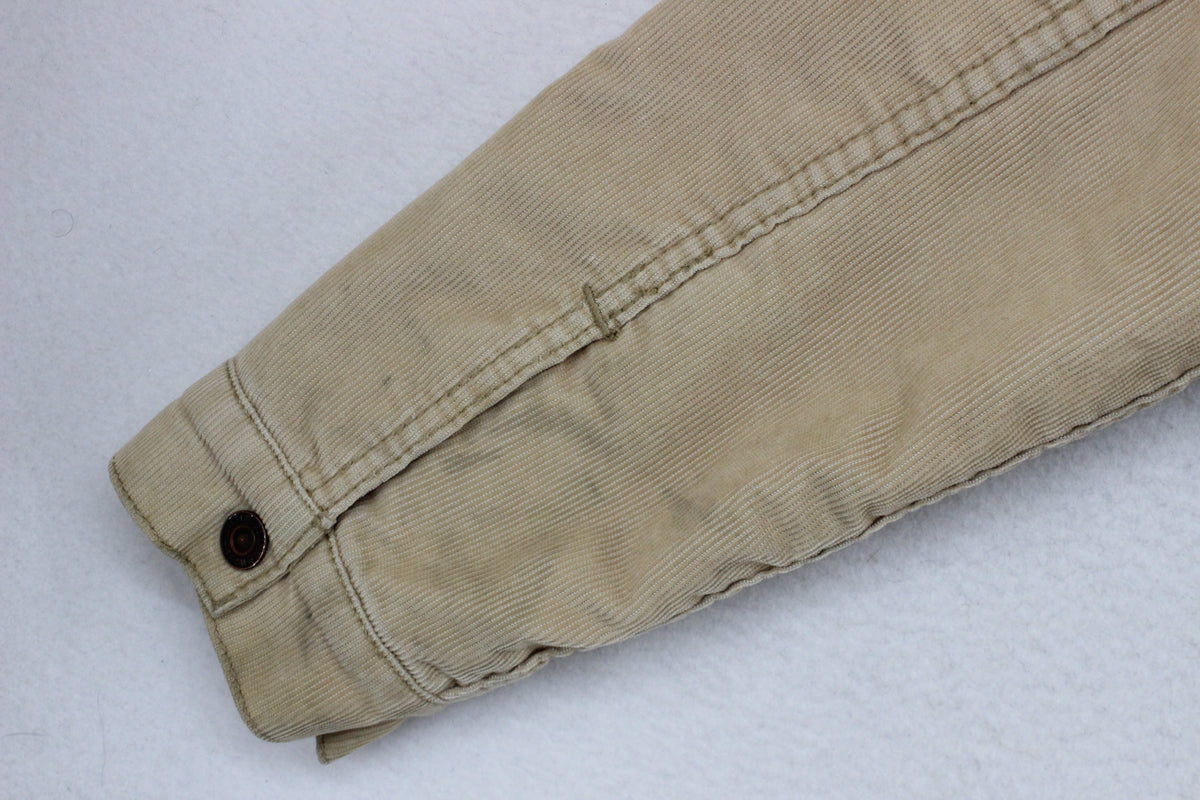 Mens Sherpa Denim Jacket Snap Lining Trucker