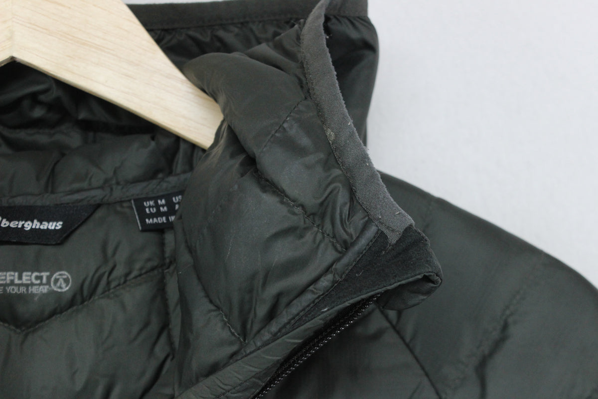 Mens Hydrodown Quilted Jacket Outdoor Hooded 600 Down