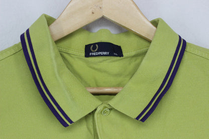 Mens Polo Shirt Mod Twin Tipped Collar
