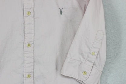Mens Shirt Short Sleeve Button Up Collared