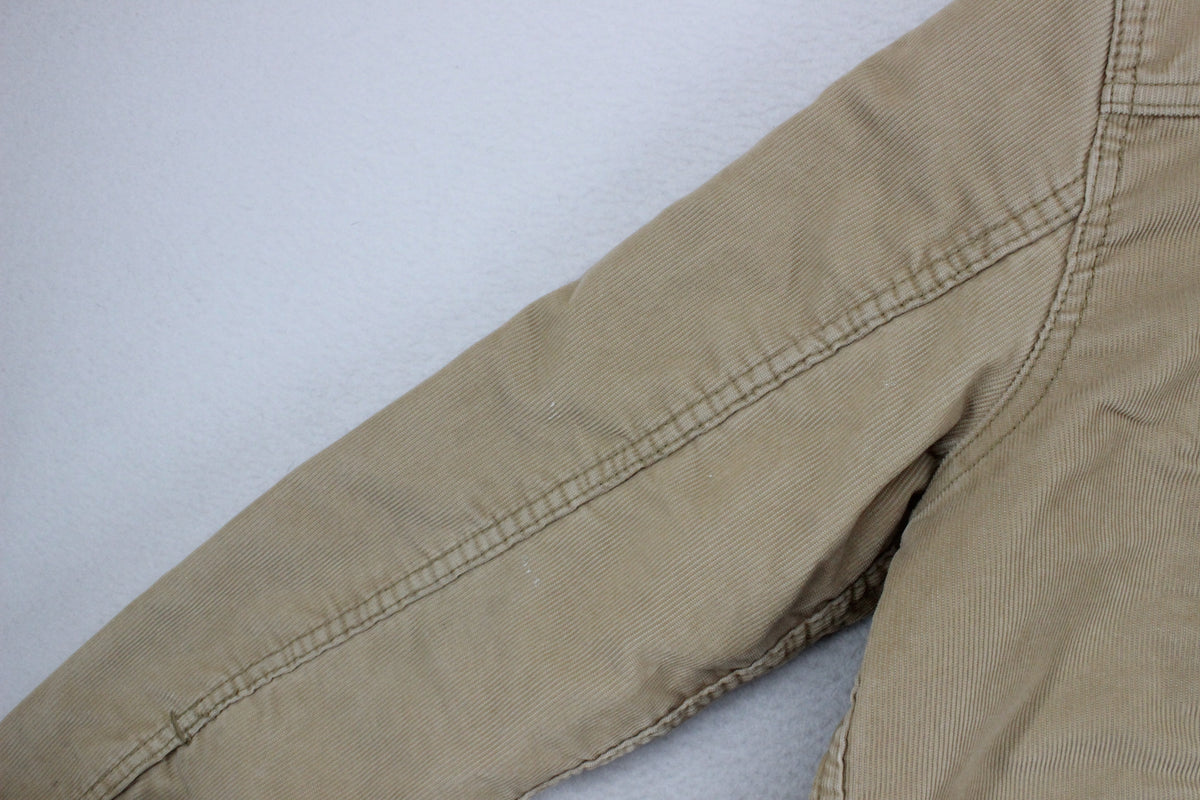 Mens Sherpa Denim Jacket Snap Lining Trucker