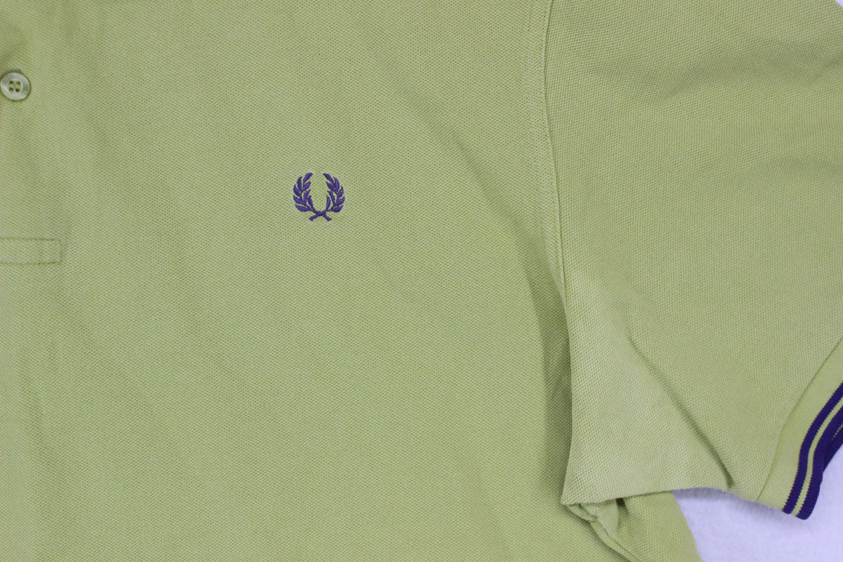 Mens Polo Shirt Mod Twin Tipped Collar