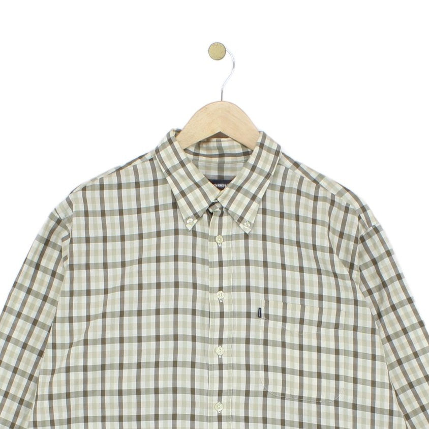 Mens Check Shirt Long Sleeve Classic