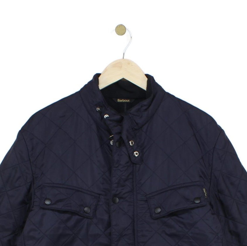 Mens Quilted Jacket Full Zip Lined
