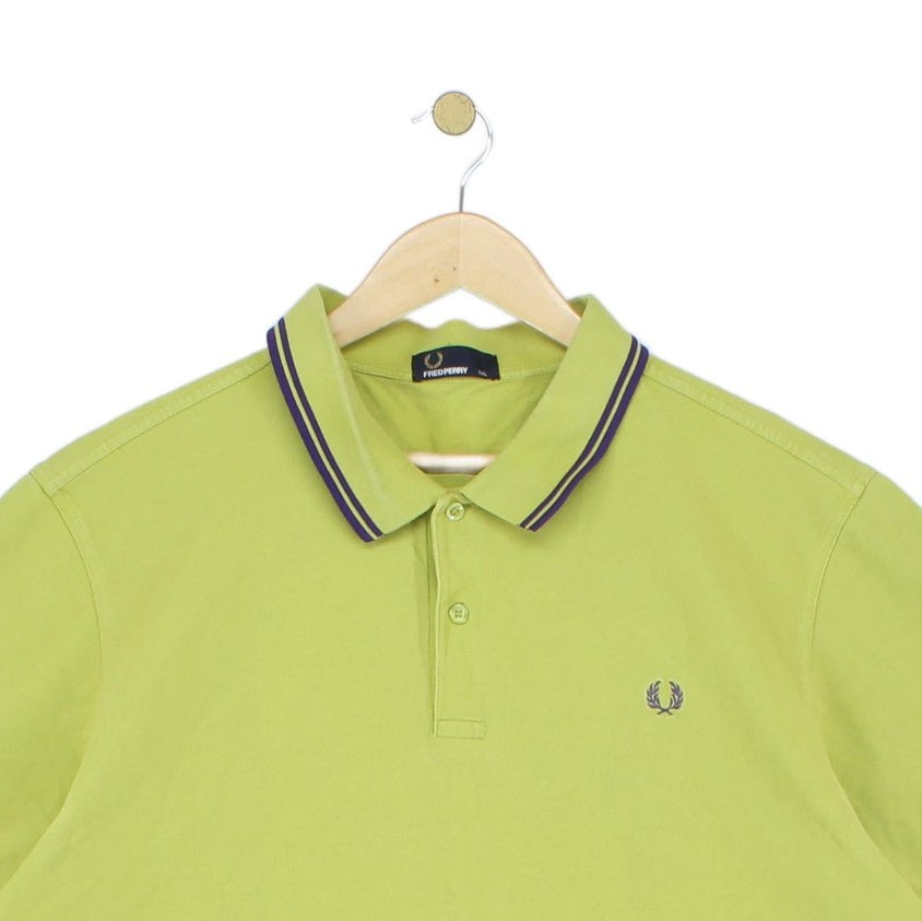 Mens Polo Shirt Mod Twin Tipped Collar