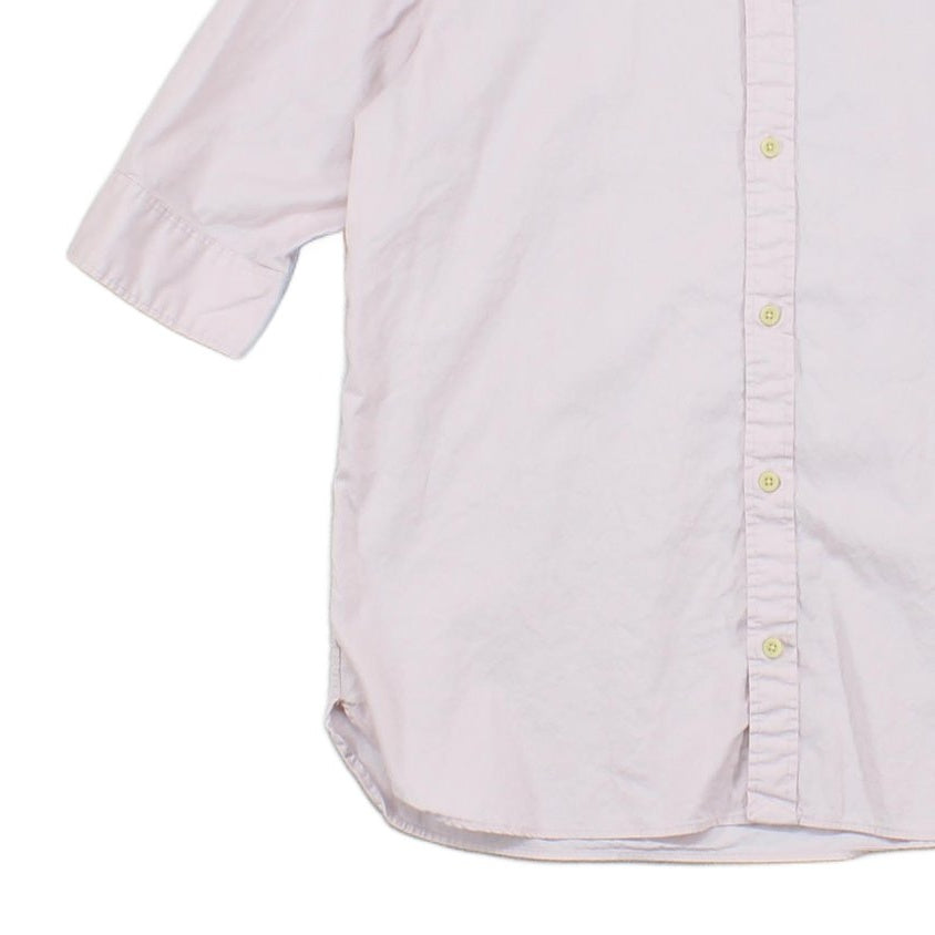 Mens Shirt Short Sleeve Button Up Collared