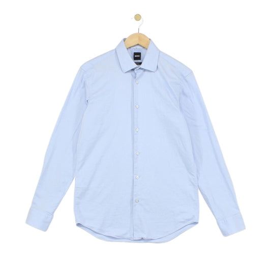 Mens Check Shirt Stretch Formal Button Up