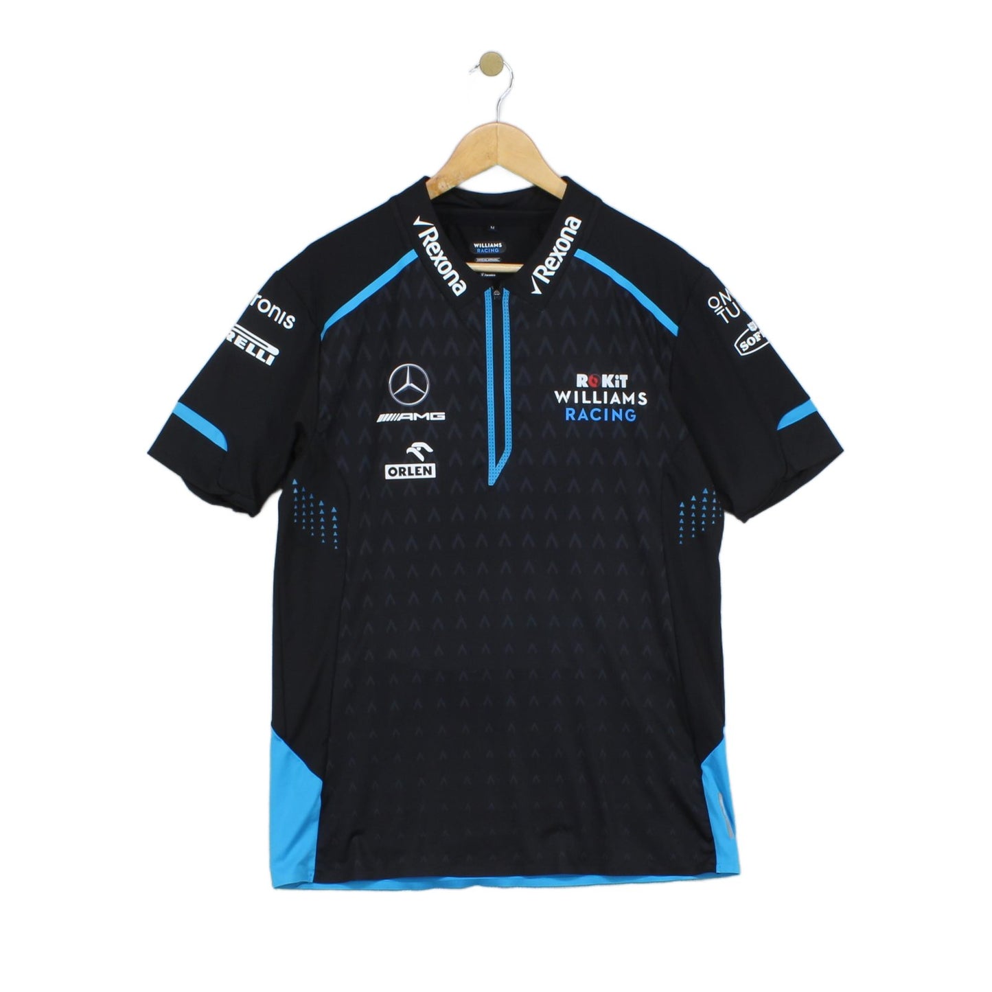 Mens Amg Racing T Shirt 1/4 Zip Stretch