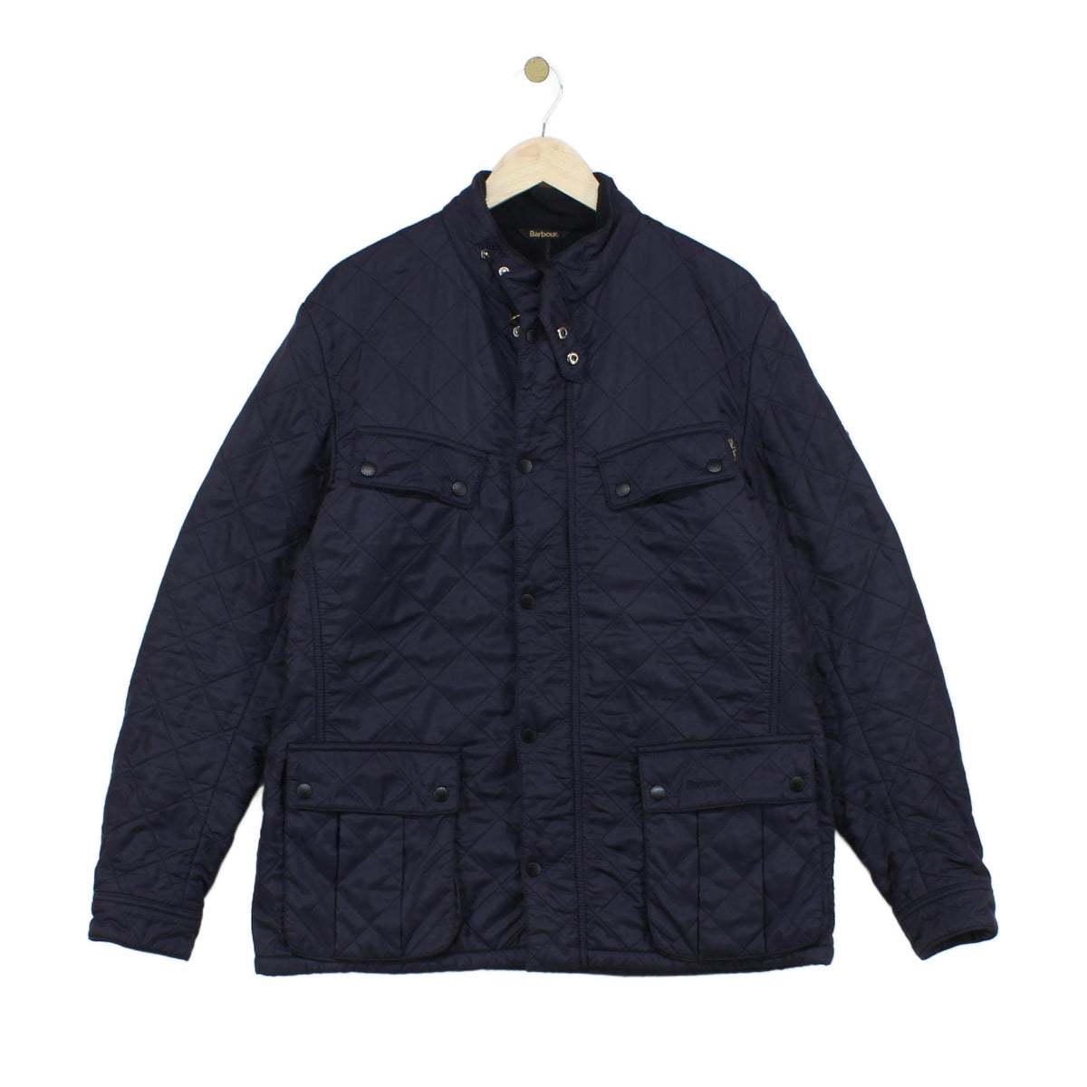 Mens Quilted Jacket Full Zip Lined