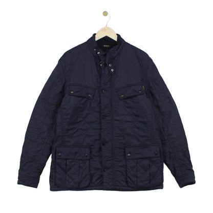 Mens Quilted Jacket Full Zip Lined