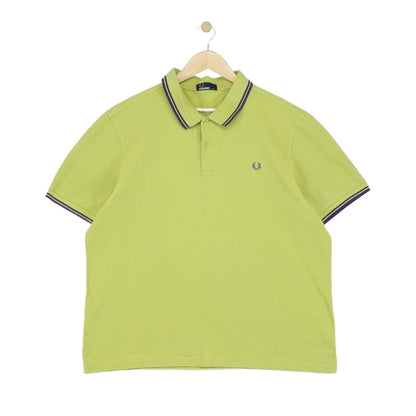 Mens Polo Shirt Mod Twin Tipped Collar