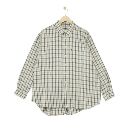 Mens Check Shirt Long Sleeve Classic