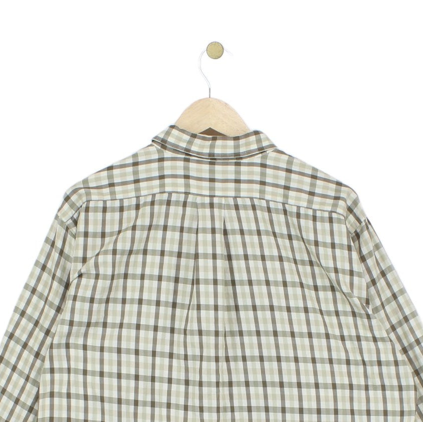 Mens Check Shirt Long Sleeve Classic