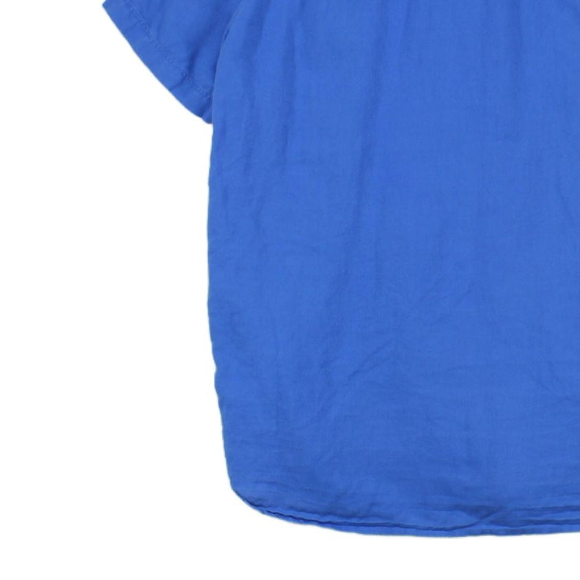Mens Shirt Short Sleeve Slim Fit Cotton Linen