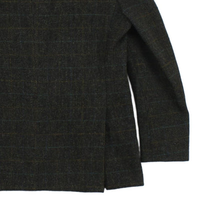 Mens Harris Tweed Blazer Long Classic Formal Check