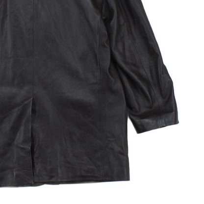 Mens Leather Jacket Blazer Long Sleeve