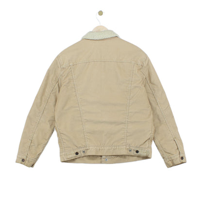 Mens Sherpa Denim Jacket Snap Lining Trucker