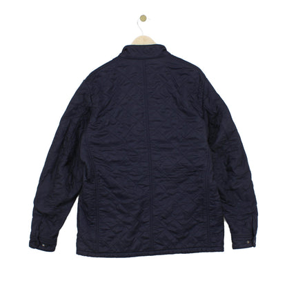 Mens Quilted Jacket Full Zip Lined