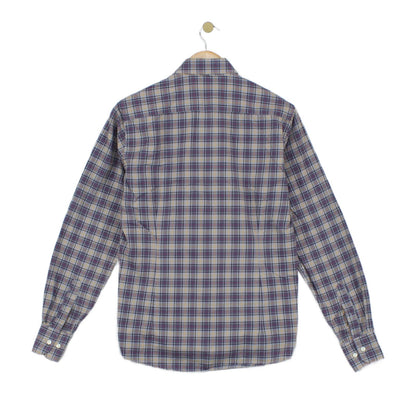 Mens Check Shirt Tailored Button Down