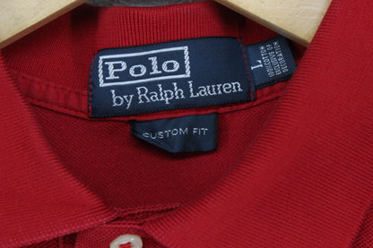 Mens Polo Shirt Custom Fit Embroidered Short Sleeve
