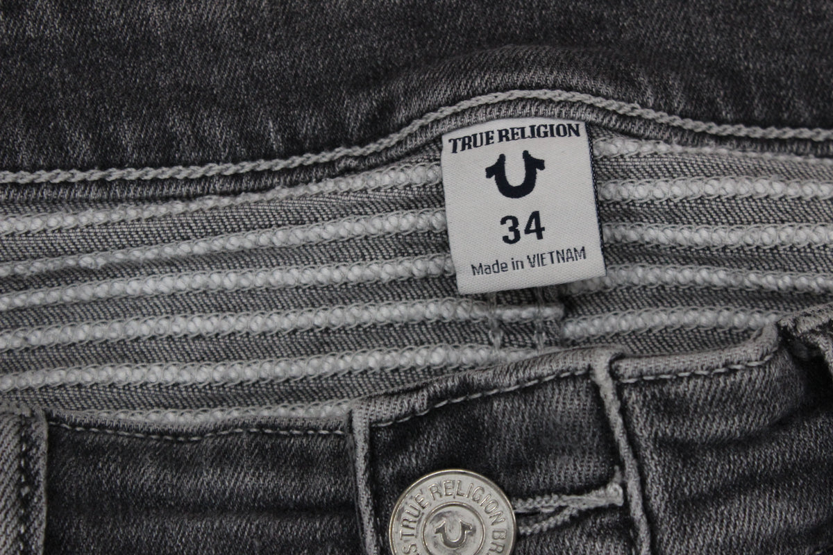 Mens Rocco Jeans Zip Fly Stretch Relaxed Skinny Fit
