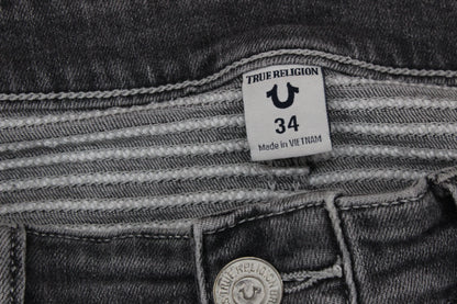 Mens Rocco Jeans Zip Fly Stretch Relaxed Skinny Fit