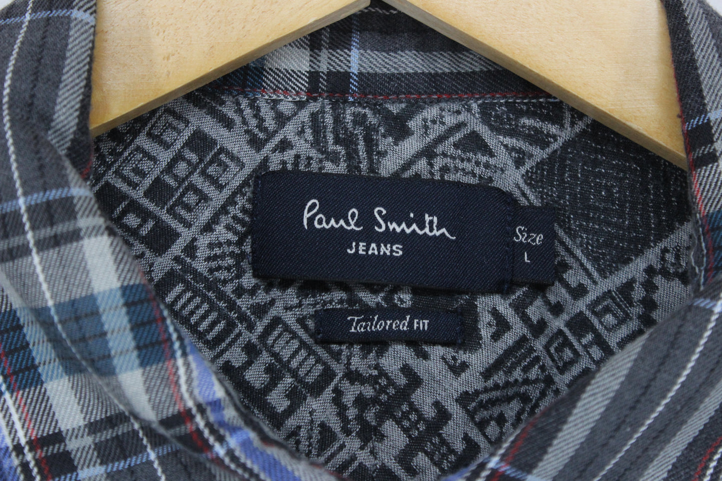 Mens Plaid Shirt Button Up Tailored