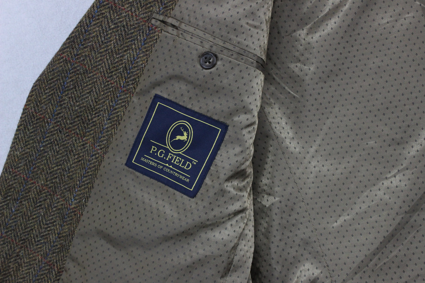 Mens Tweed Blazer Formal Smart Classic