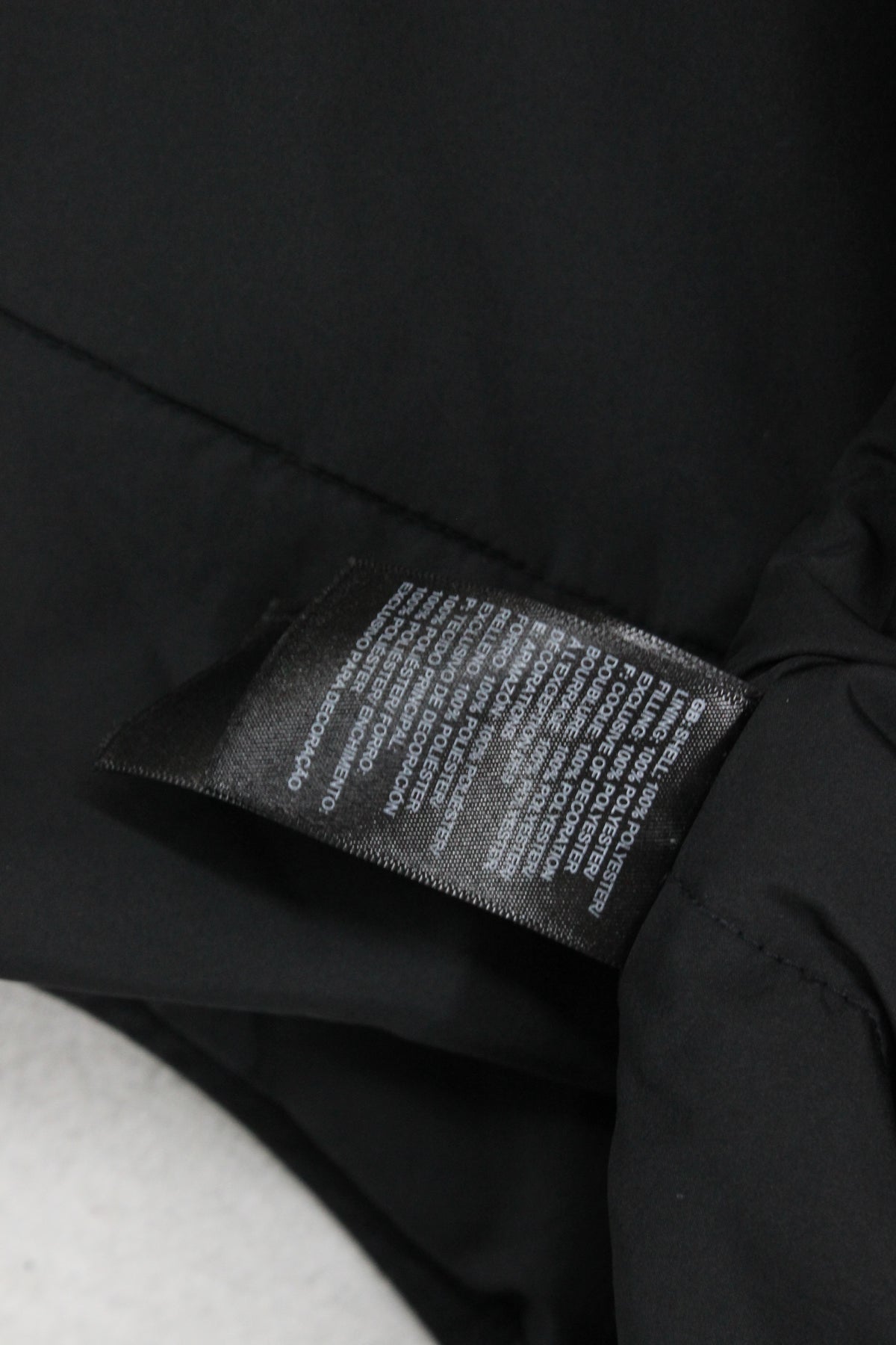 Mens Quilted Jacket Hooded Full Zip Logo Outdoor
