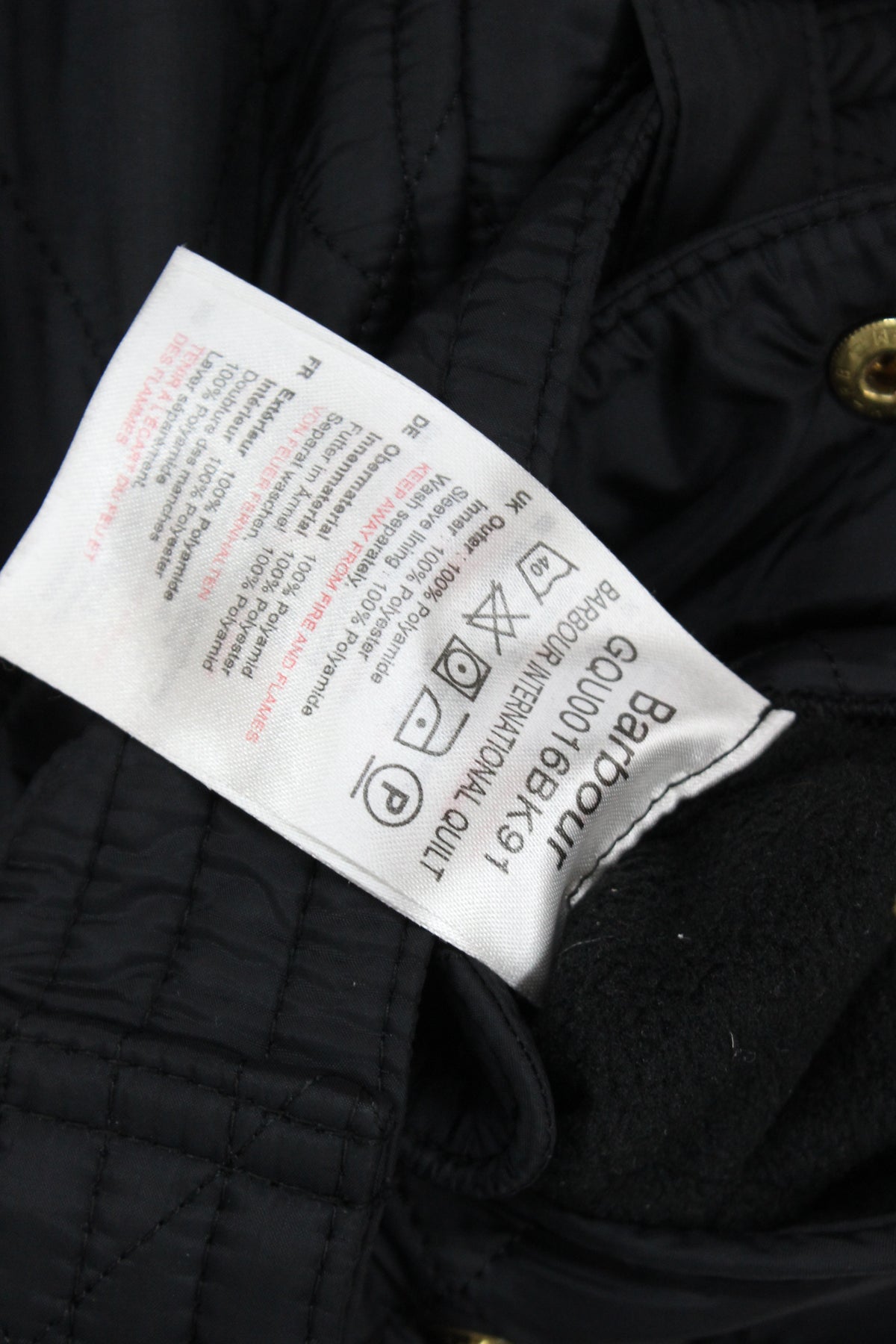 Boys Quilted Jacket Belted Outdoor
