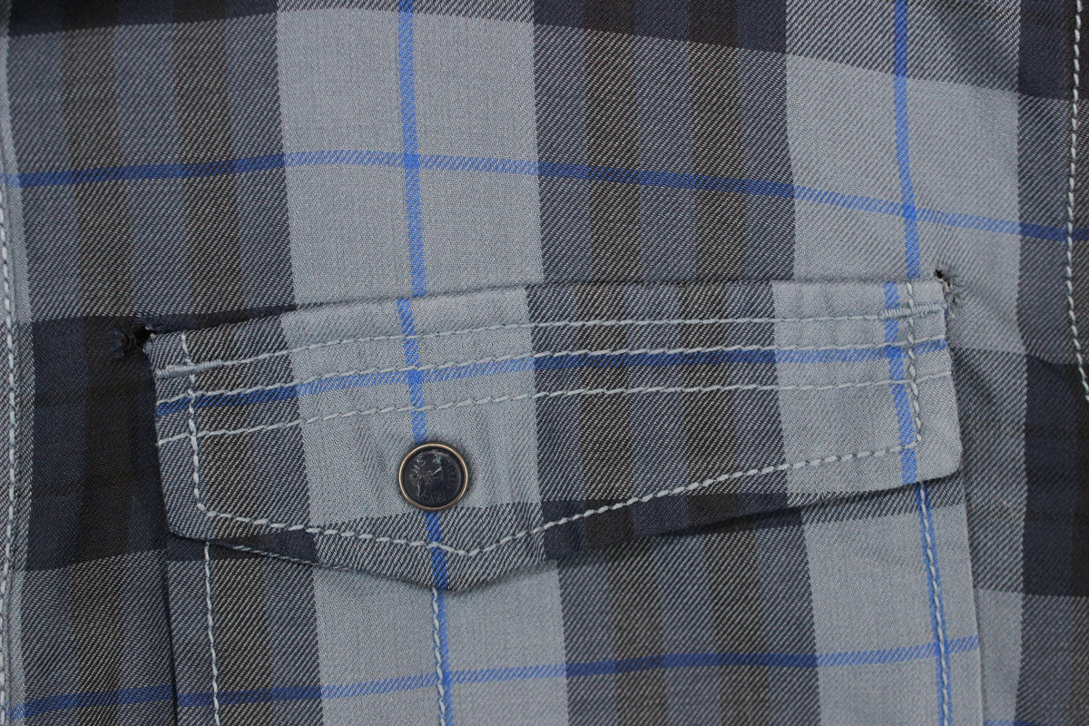 Mens Plaid Shirt Regular Fit Outdoor