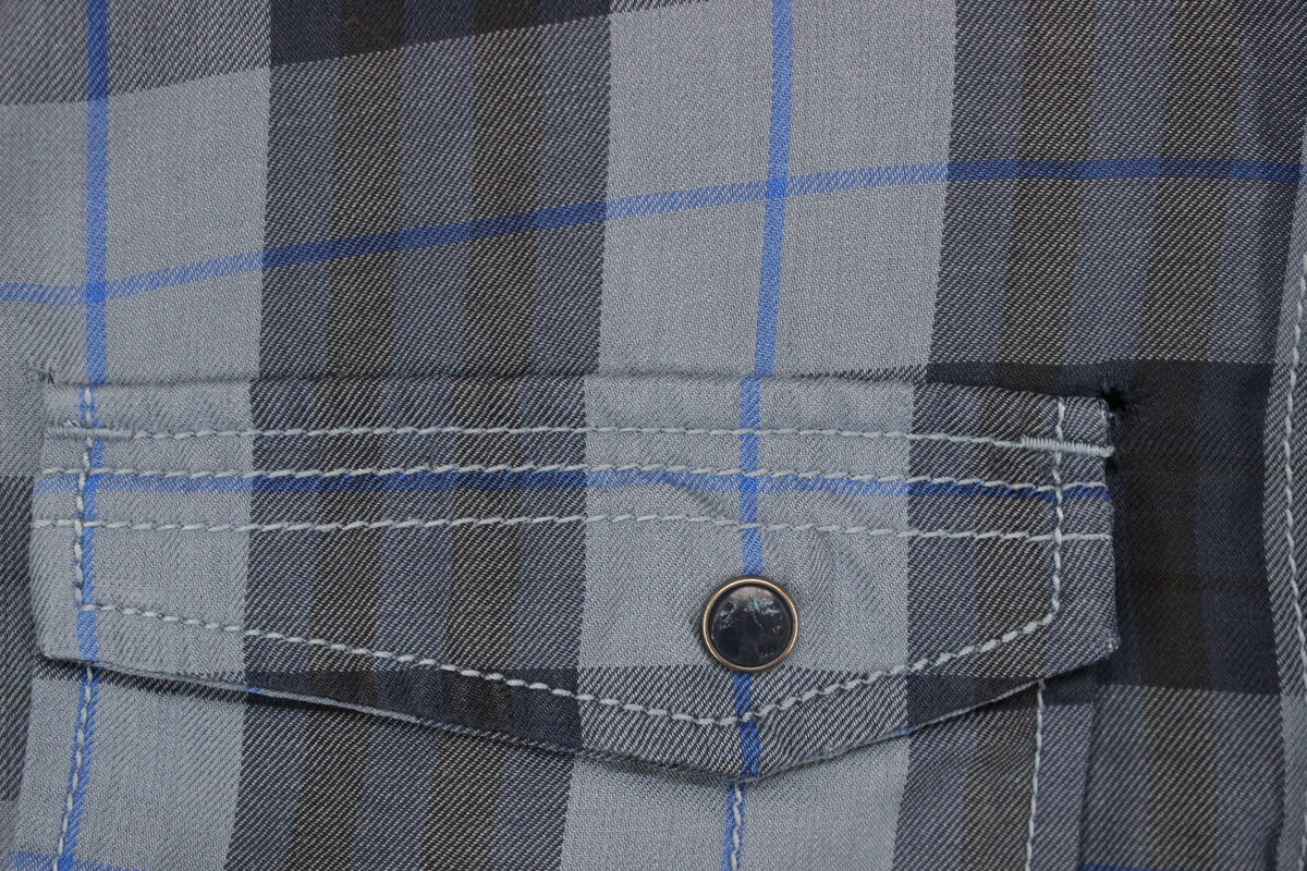 Mens Plaid Shirt Regular Fit Outdoor