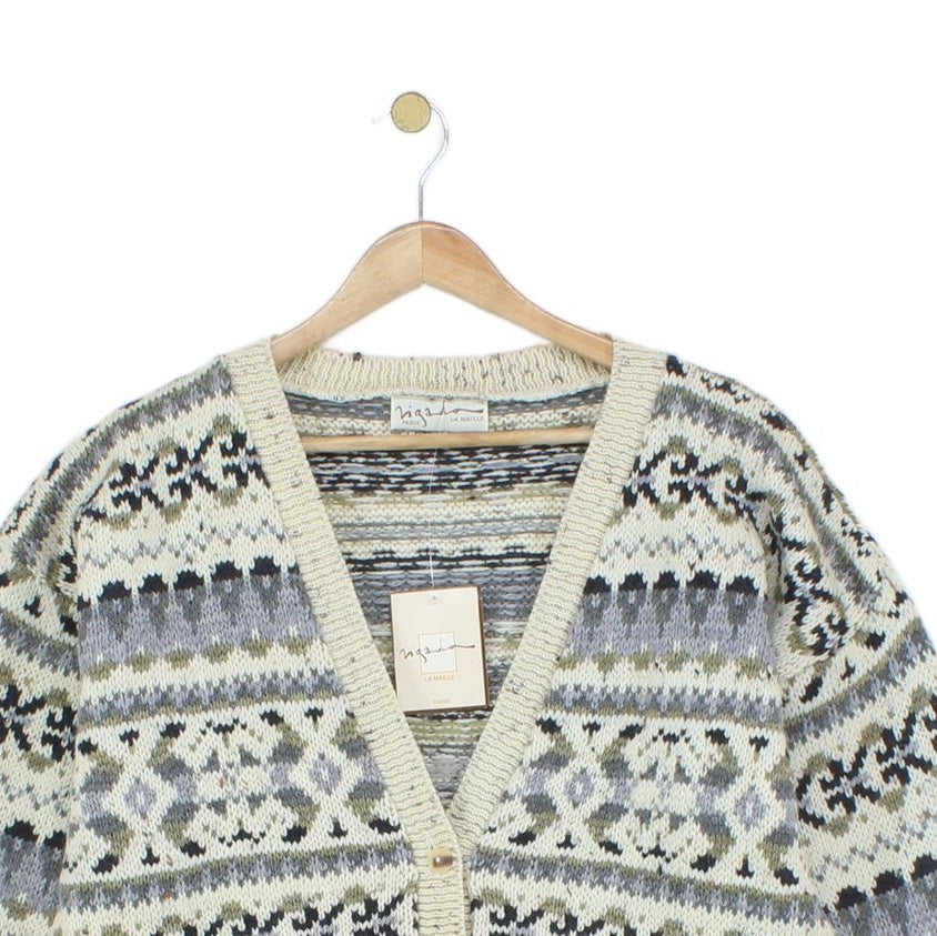 Womens Cardigan Knit Patterned