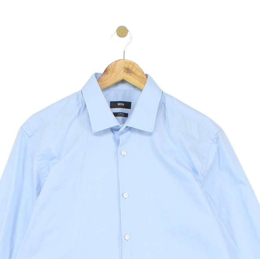 Mens Shirt Slim Fit Easy Iron Formal