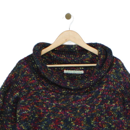 Womens Chunky Knit Jumper Cowl Neck Long Sleeve
