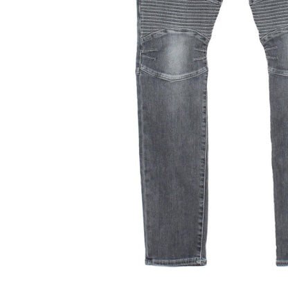 Mens Rocco Jeans Zip Fly Stretch Relaxed Skinny Fit