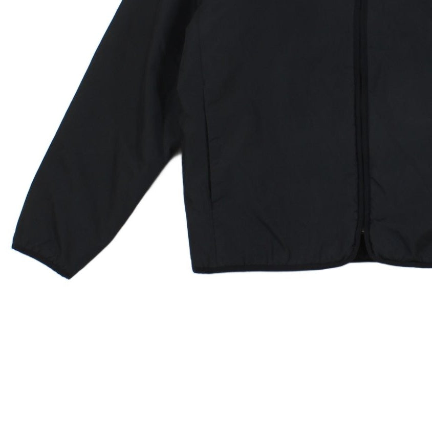 Mens Quilted Jacket Hooded Full Zip Logo Outdoor