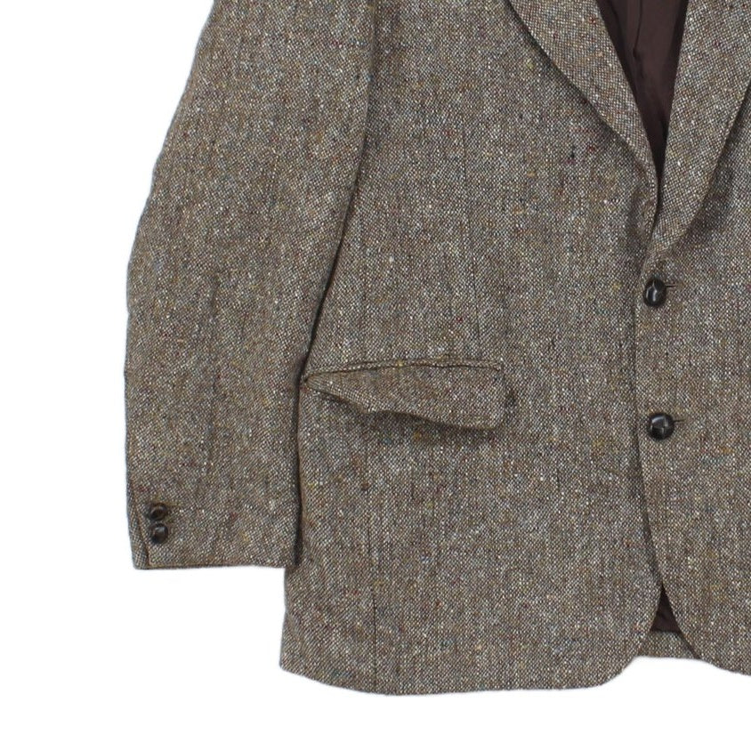 Mens Tweed Blazer Uk Made Short Wool