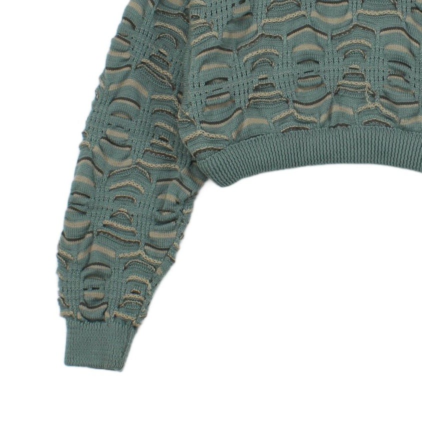 Womens 3D Knit Jumper Cropped Australia
