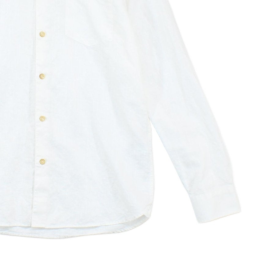 Mens Shirt Long Sleeve Cotton Linen