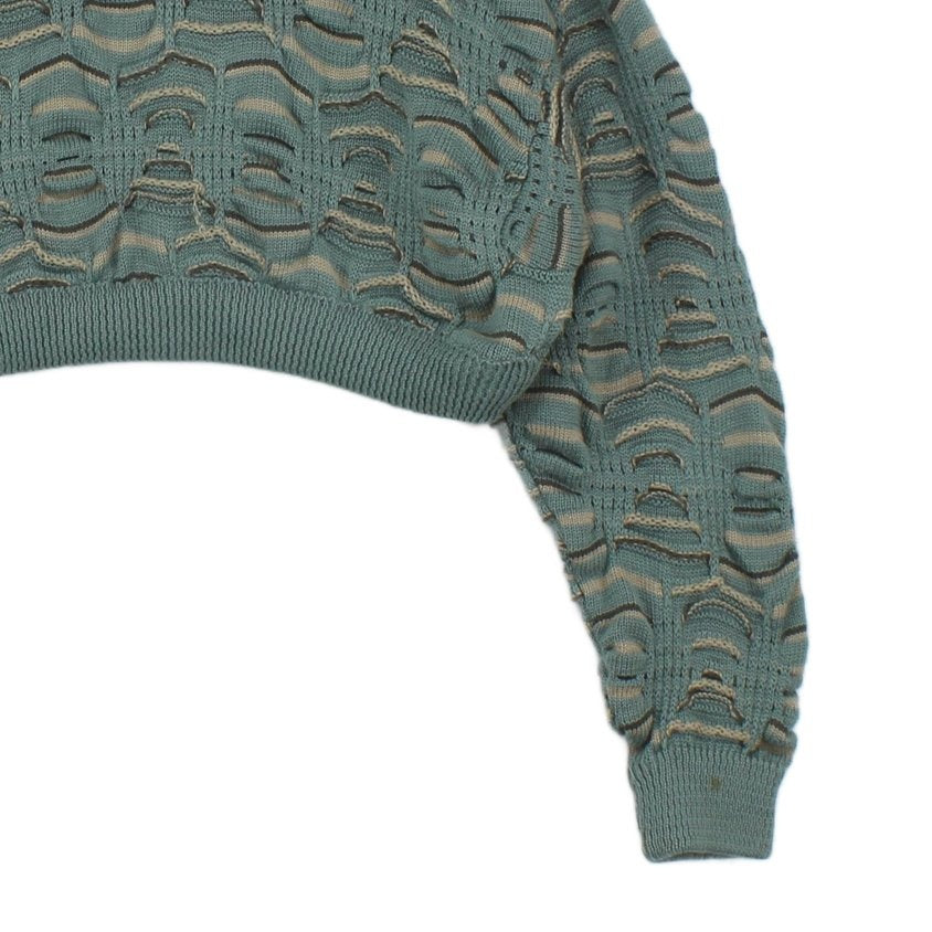 Womens 3D Knit Jumper Cropped Australia