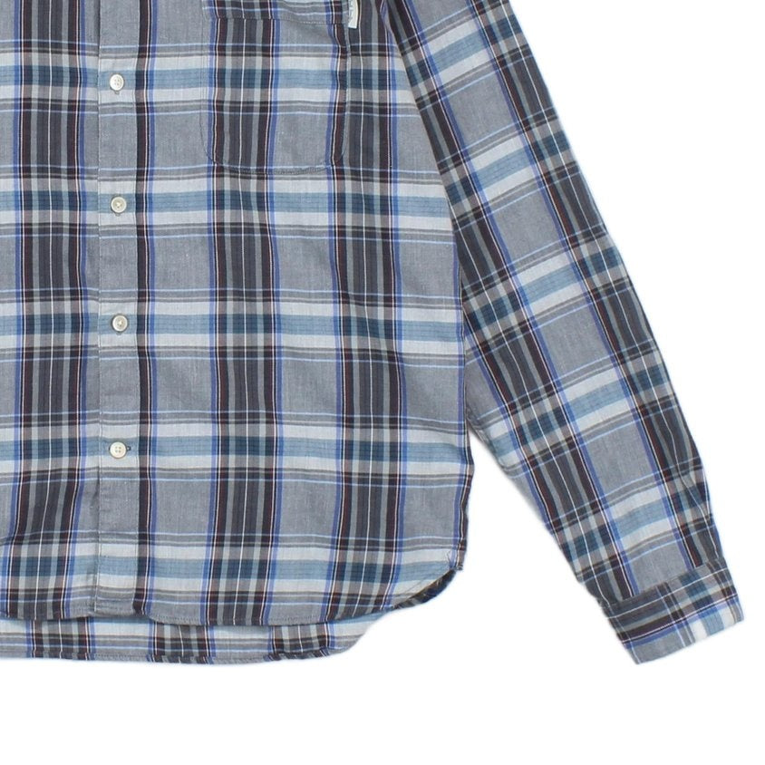 Mens Plaid Shirt Button Up Tailored