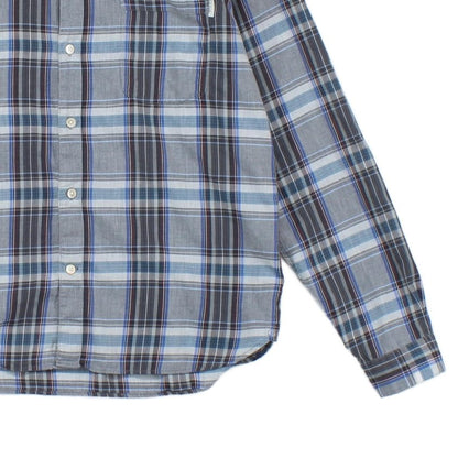 Mens Plaid Shirt Button Up Tailored