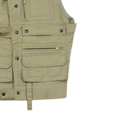 Mens Fishing Vest Jacket Outdoor Pockets