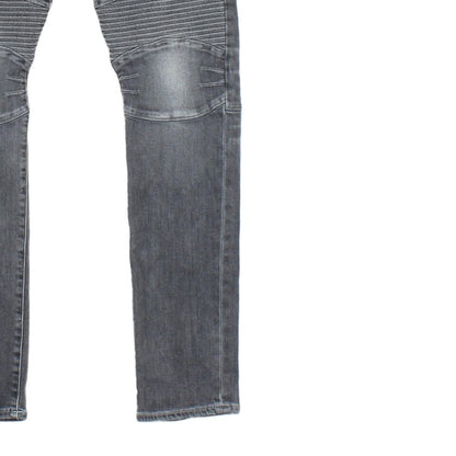 Mens Rocco Jeans Zip Fly Stretch Relaxed Skinny Fit